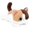 shownicer Peluche a forma di gatto Calico, 20 cm, realistico | Morbido cuscino in peluche a forma di gatto Kawaii, giocattolo, regalo per bambini, adulti, amici, compleanno, Natale