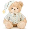 HOMEXYLYL Peluche orsacchiotto con pigiama e set di cuffia da notte, simpatico animale di peluche