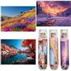 Luneko Piccoli puzzle per adulti puzzle impegnativo piccoli puzzle mini puzzle 150 pezzi micro puzzle piccolo montagne lago neve fiori paesaggio viaggio puzzle 6 x 4 pollici 3 confezioni