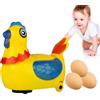 Naqqios Giocattolo Per Di Pasqua - Gallina Ovaiola Elettrica, Pollo Che | Giocattolo del di Pasqua - Gallina che depone le uova elettrica, Pollo che cammina con , Ruote universali per