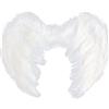 DERAYEE Angelo Ali d'angelo bianche (60 x 45 cm), grandi piume per bambini, donne, ragazze, ragazzi, Natale, Halloween, angelo cosplay