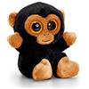 Keel Toys Animotsu SF1660 - Scimpanzé di Peluche, con Grandi Occhi Glitterati, ca. 15 cm, Multicolore