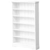 Sjfbebsy Scaffale per casa delle bambole, scaffale in miniatura in legno scala 1:12, accessorio per espositore bianco per l'arredamento della casa delle bambole