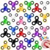 SCIONE [Confezione da 25] Fidget Spinner Bambini Colori Solidi Classici (5,5 cm), Trottola a Mano Alta Velocità, Regalini Fine Festa Compleanno, Giocattolo Sensoriale Antistress
