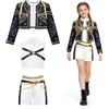 WYFDCZZP Kpop - Costume da cacciatore per bambini, 3 pezzi, costume da K-p0p con gilet, giacca e pantaloncini, costume per cosplay, feste di Natale, carnevale