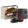 NULA Turbo Racing 1/76 C50-T Mini RC Semi Truck modello con illuminazione a LED, contenitore di ricarica e piastra drag, 2,4 GHz 3 canali 4WD camion elettrico con per adulti e hobbisti - RTR