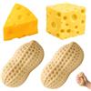 LUZHILIU Butter Cheese Squlshy, 4 giocattoli antistress, a forma di bastoni, burro Squlshy Stick per antistress, Fidget Squeeze Toy, per ufficio, scuola, sollievo da ansia e decompressione