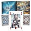 Berlin Hold'Em Viking - Carte da gioco da poker, confezione doppia, taglio | 2 disegni, 2 posteriori, 6 Joker, 2 carte speciali, carta Black-Core da 310 g/m², finitura lino