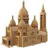 CARTONIC Basilica Sacré-Cœur Puzzle 3D in Cartone - Modellino da Costruire | 146 Pezzi, 22 × 17 × 12 cm - Kit Scultura Fai da Te da Dipingere, Materiali Riciclati, Ragazzi e Adulti, Idea Regalo
