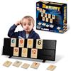 ZUNIPLEX Rummy Gioco di Strategia con Tessere, Gioco da Tavolo Veloce | Gioco di Puzzle Educativo di Abbinamento Numerico, Formato da Viaggio, Ideale per Serate di Giochi e Feste