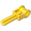 XYEIUGO GDS-928 - Asse tecnico 1,5 con connettore asse verticale (manico Technic Pole Reverser maniglia), 50 pezzi, compatibile con Lego 6553 4210665, componenti per marchi di mattoni grandi, colore: Giallo