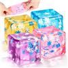 Getatoy 4 giocattoli Squishy Fidget Toys per bambini e adulti | Palline antistress Ice Cube, palline sensoriali antistress, regalo per bambini e adulti, autismo