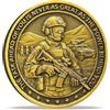 QEXGQS The Task Ahead Military Challenge Coin - Citazione ispiratrice del soldato e salmo 27:1 - Regalo motivazionale per veterani, membri del servizio e sostenitori militari