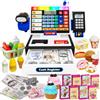 maysida Calcolatrice a LED, registratore di cassa giocattolo, set da gioco per bambini, con scanner, microfono e carta di credito, giocattolo per abilità matematiche, per bambini di 3, 4, 5, 6, 7