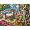 Ravensburger Holiday Cottage Puzzle da 1000 pezzi - Affascinante scena casa di famiglia estiva dell'artista Steve Read