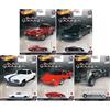 Hot Wheels Car Culture 2022 Jay Leno's Garage Complete 5 Pack (FPY86‑957N) | Mercedes‑Benz 300 SL, McLaren F1, '66 Corvair Yenko Stinger, Lamborghini Countach e Jay Leno Tank Car | 1:64 pressofuso