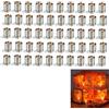 Sylkeov Set di mini luci a LED, lampade a LED alimentate a batteria per fai da te, decorazione della casa delle bambole, progetti in miniatura ed eventi, per creazioni personalizzate (50, luce gialla)