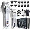 StarTech Set professionale per taglio e rifinitura dei capelli - Include tagliacapelli e rifinitore - Ricaricabile - Senza fili - 5 pettini di diverse dimensioni - Lame in acciaio inossidabile - Lunghezza di taglio regolabile da 0,5 a oltre 20 mm - …