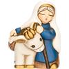 THUN Nonna con asino in ceramica Presepe Classico, Blu | Ceramica