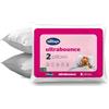 Silentnight Lussuosi cuscini Ultrabounce Confezione da 2 - Confezione da 2 cuscini morbidi di qualità alberghiera, per dormiente laterale, stomaco e schiena, ipoallergenici lavabili in lavatrice, bianchi