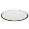 Eglo lampada da soffitto LED Semovigo, rotonda, plafoniera | con interruttore DIP, corpo luce per cucina o ufficio bianco bronzo scuro, illuminazione calda - neutra - fredda, Ø 40 cm