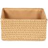 Compactor Lilou Cestino Portaoggetti Intrecciato con Manici, Polipropilene e Cartone, 23 x 15 x 12 cm, Beige, RAN9692