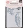 Vaessen Creative Cartella per Goffratura Fungo 14,6 x 10,7 cm - Cartella per Embossing per Biglietti, Scrapbooking, Journaling - Riutilizzabile, Risultati Precisi, Per Macchine da Taglio
