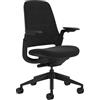Steelcase Sedia da ufficio ergonomica: Series 1, supporto lombare, Onyx | Braccioli 4D, ruote universali, materiali premium, fino a 150 kg e 190 cm, comfort della seduta