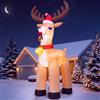 JOYIN Renna gonfiabile XXL (300 cm), decorazione natalizia gigante per esterni, illuminata con LED, grande statuetta da giardino con cappello di Natale e campana, per prato e giardino