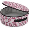 com-four® Borsa portaoggetti per ghirlande, ghirlande, Cucito e Giocattoli | grande scatola rotonda in tessuto con maniglia per il trasporto per decorazioni di Natale - Pasqua - Avvento con cerniera