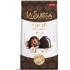 La Suissa Nociò Fondente, Confezione da 150 g | Praline di Cioccolato Fondente con Ripieno alla Nocciola con Nocciola Intera e Granella, Senza Glutine