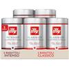 illy, Bundle Caffè in Grani da Macinare, 3x CLASSICO 2x INTENSO, 5x250g | 100% Arabica, 5 Barattoli da 250g (1250g Totali)
