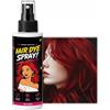 MrCuvaryas Spray colorante temporaneo per capelli, colore rosso, lavabile, tinta naturale per capelli, colore temporaneo, per acconciature creative per Halloween, cosplay, feste, 100 ml