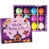 Vistnale Kit bombe da bagno | 12 bombe da bagno di Halloween profumate da da 60 g con giocattoli all'interno