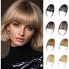 FIDWALL Pony Wispy con clip, extension per capelli da donna, per uso quotidiano (Pony arioso color oro champagne)