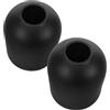 BIUDECO Set 2 Flaconi Diffusori a Bastoncini in Vetro Spesso Nero 300 Ml, Contenitori Decorativi per Oli Essenziali, Diffusore di Fragranze per Ambienti Interni come Camera,