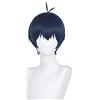 Generisch Isagi Yoichi Parrucca Blue Lock, Perucke per capelli blu scuro anime cosplay per adolescenti, adulti, ragazzi, uomini, donne, bambini, feste di Halloween