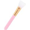 PAMINGONO Pennello in Silicone Manico in Legno, Donna Rosa, T-01-442 | Applicazione di Creme e Fondotinta, Superficie Facile da Pulire, Mantiene Prodotto Pulito, Non Macchia Colore Casuale