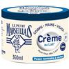 Le Petit Marseillais Crema idratante multiuso latte, barattolo da 360 ml | Crema corpo, mani e viso per pelli da normali a secche, Cura idratante 48 ore con 95% di ingredienti di origine naturale
