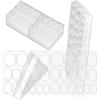 Bangbobi 600 pezzi doonails adesivi double face 40 fogli Trasparente | forte adesione, aspetto naturale, manicure fai-da-te, accessorio salone unghie, autoadesivo, versatile
