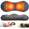 Luxfero Massaggiatore Lombare 3 in 1,Cuscino Massaggiante Elettrico | 3000mAh Massaggiatore Elettrico Ergonomico con Riscaldamento,Cuscino Schiena Massaggiatore in Schiuma Memory,Cuscino Lombare