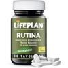 LIFEPLAN Rutina da Grano Saraceno, Integratore Microcircolo naturale per Circolazione Gambe con Flavonoidi antiossidanti, rafforza i vasi sanguigni e migliora l'assorbimento Vitamina C (60 Compresse)
