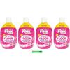 Beni Culinari 4 X The Pink Stuff Detergente spray per pavimenti/The Miracle Floor Cleaner Spray | Squirt & Mop/Formula ad asciugatura rapida | Non richiede acqua 750 ml + portachiavi Beni Culinari