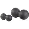 newgen medicals palla massaggio schiena: Set da 2 Palline da massaggio e trainer per fascia, per schiena e co., Ø 8 cm e Ø 12 cm, nero (palle la, palle duoball, piede)