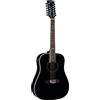 EKO GUITARS - NXT D100E XII SEE THROUGH BLACK, Chitarra Acustica 12 Corde, Top in Abete, Fasce Fondo e Manico in Mogano,Tastiera in South American Roupanà, Scala 648mm, Colore Nero