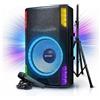Gemini GSP-L5500PK 15 active Bluetooth PA speaker with LED lights, stand, and mic, 1800W