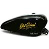 Pimastickerslab Kit 2 adesivi moto serbatoio old school bobber chopper harley custom vintage cod. 1671 (021 GIALLO, OPACO (matt_opaque))