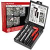 BILITOOLS Helicoil - Kit di riparazione filettature M12 x 1,75 | Con punta HSS, strumento di montaggio e inserti filettati in acciaio inox
