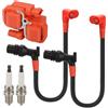 Mabutingti Bobina di accensione, candela e cappuccio cavo per Polaris Ranger 800 RZR 800 4/S 2011‑2016 4010425