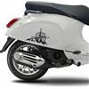 Generico Kit adesivo nord bussola rosa dei venti compatibili con PIAGGIO VESPA SPRINT PRIMAVERA GTV 300 GTS 300 GTV250 GTV125 scegli colore Cod.1986 (070 Nero)